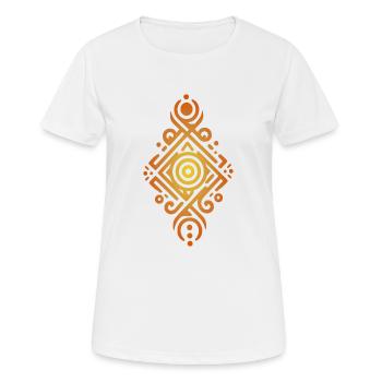 Tribal - T-shirt respirant Femme - blanc - Devant - AI Model Female 172 dark (172cm)