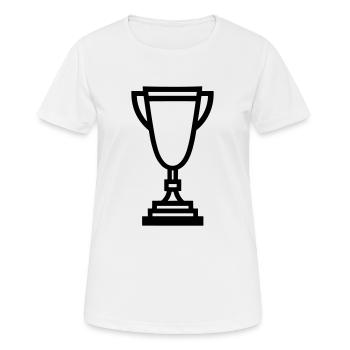 trophée - T-shirt respirant Femme - blanc - Devant - AI Model Female 172 dark (172cm)