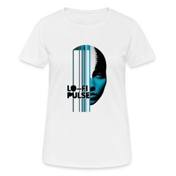 Lo Fi Puls - Frauen T-Shirt atmungsaktiv - Weiß - Vorne - AI Model Female 172 dark (172cm)