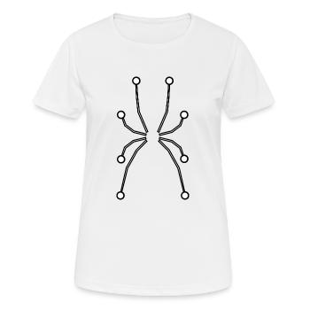 Spider Legs Tech - Women's Breathable T-Shirt - white - Front - AI Model Female 172 dark (172cm)