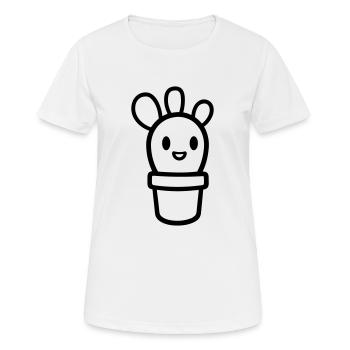 Cactus - T-shirt respirant Femme - blanc - Devant - AI Model Female 172 dark (172cm)