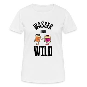 Wasser und Wildnis - Frauen T-Shirt atmungsaktiv - Weiß - Vorne - AI Model Female 172 dark (172cm)
