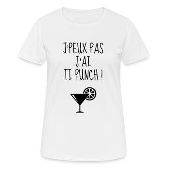 Guadeloupe 971 Guadeloupéen Guadeloupéenne Gwada - Women's Breathable T-Shirt - white - Front - AI Model Female 172 dark (172cm)