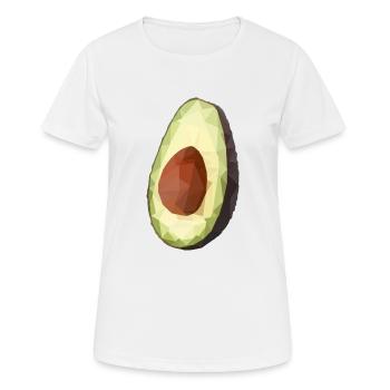 Avocado - Frauen T-Shirt atmungsaktiv - Weiß - Vorne - AI Model Female 172 dark (172cm)