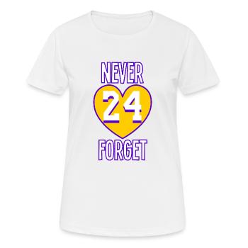 Never Forget Kobe LA 24 basketball legend design - Women's Breathable T-Shirt - white - Front - AI Model Female 172 dark (172cm)