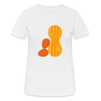 Cacahuètes - T-shirt respirant Femme - blanc - Devant - AI Model Female 172 dark (172cm)