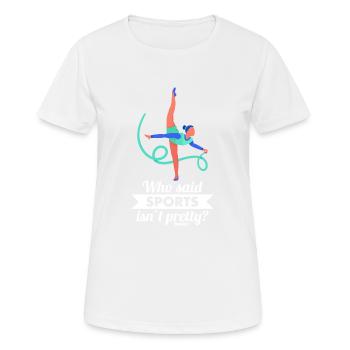 Ballet - T-shirt respirant Femme - blanc - Devant - AI Model Female 172 dark (172cm)
