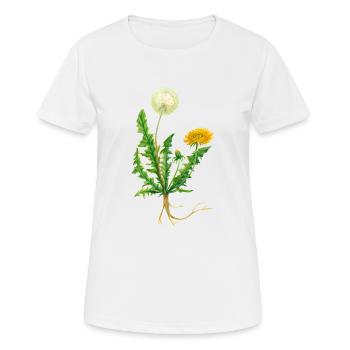 Löwenzahn - Frauen T-Shirt atmungsaktiv - Weiß - Vorne - AI Model Female 172 dark (172cm)