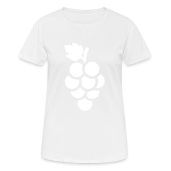 grapes - Women's Breathable T-Shirt - white - Front - AI Model Female 172 dark (172cm)