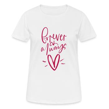 Ich liebe dich - Frauen T-Shirt atmungsaktiv - Weiß - Vorne - AI Model Female 172 dark (172cm)