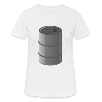benzin gas tankstelle petrol station oil productio - Frauen T-Shirt atmungsaktiv - Weiß - Vorne - AI Model Female 172 dark (172cm)
