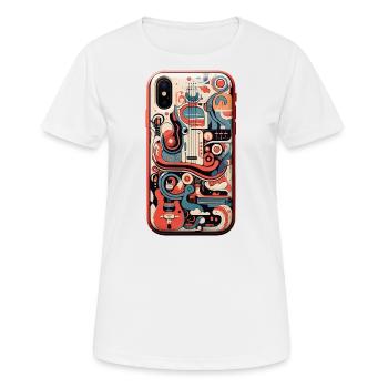 Der melodische Wächter - Frauen T-Shirt atmungsaktiv - Weiß - Vorne - AI Model Female 172 dark (172cm)