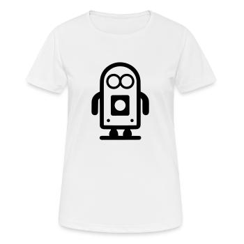 Small robot - Women's Breathable T-Shirt - white - Front - AI Model Female 172 dark (172cm)