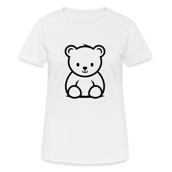 Bear cub - Women's Breathable T-Shirt - white - Front - AI Model Female 172 dark (172cm)