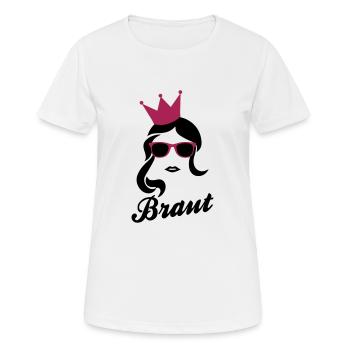 Braut - Team Braut - Frauen T-Shirt atmungsaktiv - Weiß - Vorne - AI Model Female 172 dark (172cm)