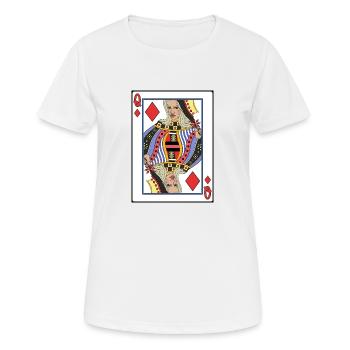 Dame de Carreau - T-shirt respirant Femme - blanc - Devant - AI Model Female 172 dark (172cm)