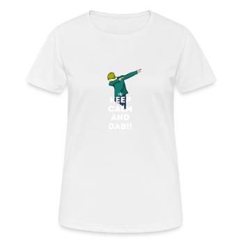 dab keep dabbing touchdown fun cool LOL football - Frauen T-Shirt atmungsaktiv - Weiß - Vorne - AI Model Female 172 dark (172cm)