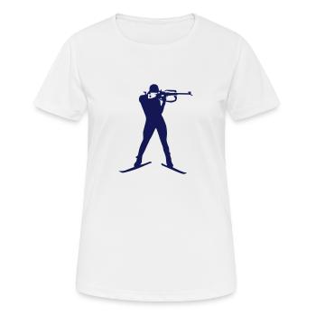 Biathlon - T-shirt respirant Femme - blanc - Devant - AI Model Female 172 dark (172cm)