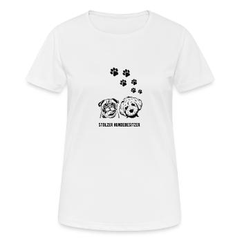 Hundebesitzer - Frauen T-Shirt atmungsaktiv - Weiß - Vorne - AI Model Female 172 dark (172cm)