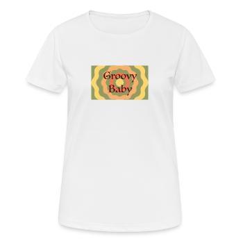 Groovy Baby - Women's Breathable T-Shirt - white - Front - AI Model Female 172 dark (172cm)
