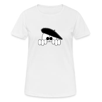 Bearnais seul - T-shirt respirant Femme - blanc - Devant - AI Model Female 172 dark (172cm)
