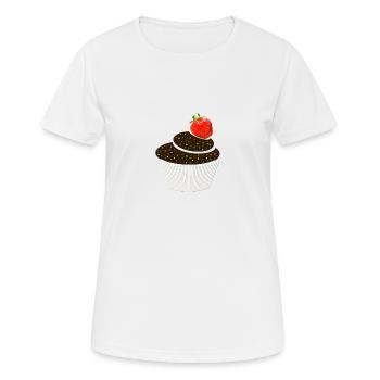 muffin - Women's Breathable T-Shirt - white - Front - AI Model Female 172 dark (172cm)