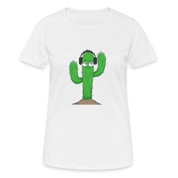CDMO Cactus - Frauen T-Shirt atmungsaktiv - Weiß - Vorne - AI Model Female 172 dark (172cm)