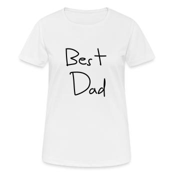 Best dad - Women's Breathable T-Shirt - white - Front - AI Model Female 172 dark (172cm)