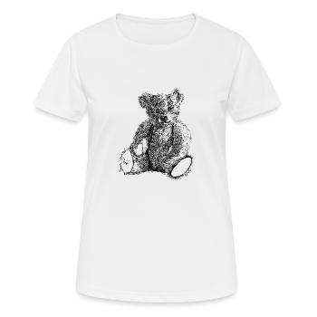 Teddybär - Frauen T-Shirt atmungsaktiv - Weiß - Vorne - AI Model Female 172 dark (172cm)