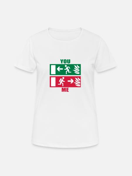Pompiers - T-shirt respirant Femme - blanc