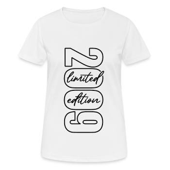 2009 Edition Limitée - Cadeau d’anniversaire - T-shirt respirant Femme - blanc - Devant - AI Model Female 172 dark (172cm)
