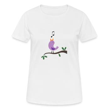 oiseau - T-shirt respirant Femme - blanc - Devant - AI Model Female 172 dark (172cm)