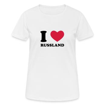 Russland - Frauen T-Shirt atmungsaktiv - Weiß - Vorne - AI Model Female 172 dark (172cm)