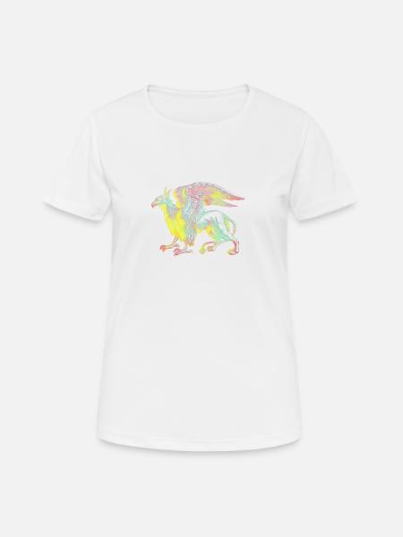 Mythical creatures colorful - Women's Breathable T-Shirt - white