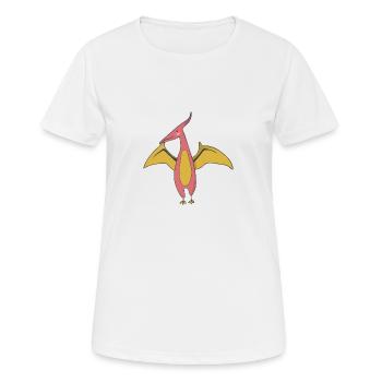 Dinosaurier Geschenk Fossil Steinzeit Museum Kawai - Frauen T-Shirt atmungsaktiv - Weiß - Vorne - AI Model Female 172 dark (172cm)