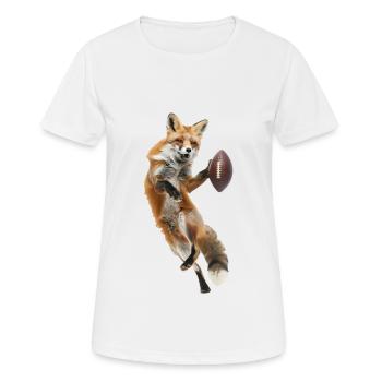 Red Fox Football - T-shirt respirant Femme - blanc - Devant - AI Model Female 172 dark (172cm)