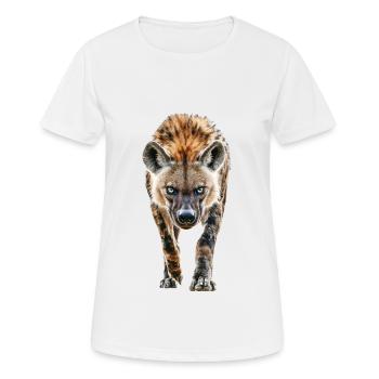 Hyäne - Frauen T-Shirt atmungsaktiv - Weiß - Vorne - AI Model Female 172 dark (172cm)