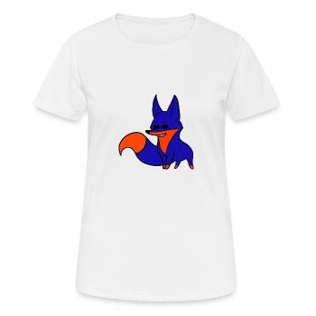 Fuchs - Frauen T-Shirt atmungsaktiv - Weiß - Vorne - AI Model Female 172 dark (172cm)