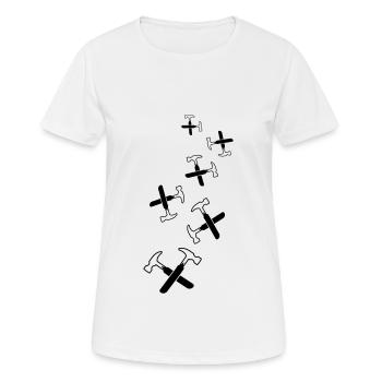 Symbole du marteau - T-shirt respirant Femme - blanc - Devant - AI Model Female 172 dark (172cm)