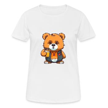 father beer - Frauen T-Shirt atmungsaktiv - Weiß - Vorne - AI Model Female 172 dark (172cm)