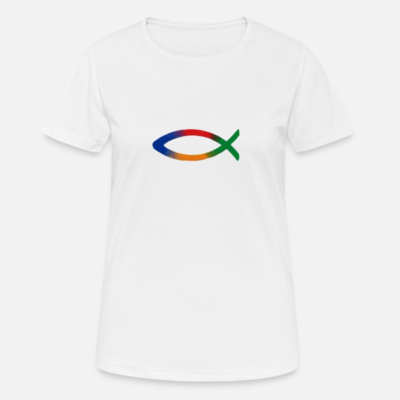 fish - Women's Breathable T-Shirt - white