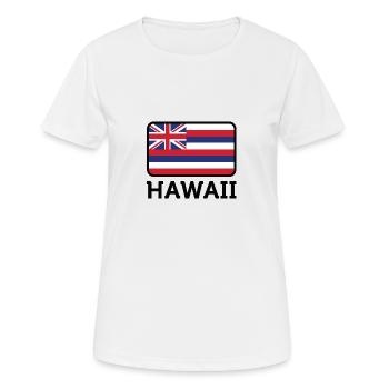 National Flag Of Hawaii - Women's Breathable T-Shirt - white - Front - AI Model Female 172 dark (172cm)