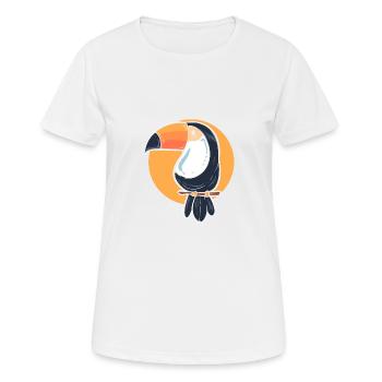 Tropical Toucan Pet Lovers Poison - Women's Breathable T-Shirt - white - Front - AI Model Female 172 dark (172cm)