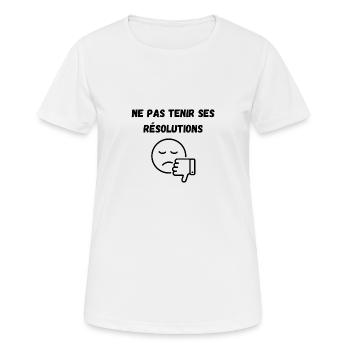 t-shirt original - T-shirt respirant Femme - blanc - Devant - AI Model Female 172 dark (172cm)