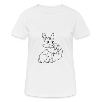 Fuchs, Füchse, Geschenk, Geschenkidee - Frauen T-Shirt atmungsaktiv - Weiß - Vorne - AI Model Female 172 dark (172cm)