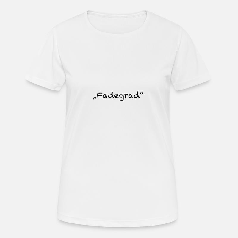 fade degree - Women's Breathable T-Shirt - white