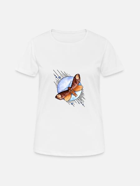 Motte - Frauen T-Shirt atmungsaktiv - Weiß