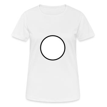 Circle Symbol Blank - Women's Breathable T-Shirt - white - Front - AI Model Female 172 dark (172cm)