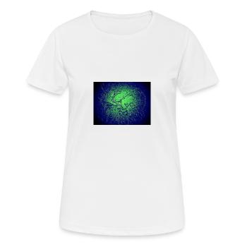 Dark Light Forest - Women's Breathable T-Shirt - white - Front - AI Model Female 172 dark (172cm)