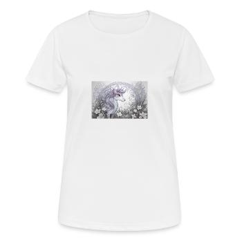 Animal mystique 16 - T-shirt respirant Femme - blanc - Devant - AI Model Female 172 dark (172cm)